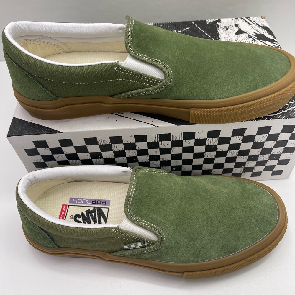 Vans • WMNS Suede Skate Slip-On
Green/Gum
VN0A2Z3117P Sneakers - Picture 3 of 16